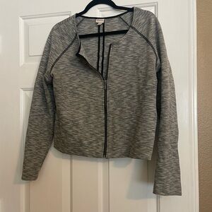 Merona Space Dye Crop Zip Up Jacket